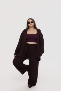 SPODNIE KELLY CZEKOLADOWE 