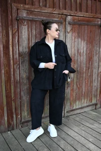 SPODNIE MOLLY CZARNE  