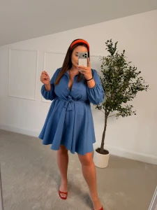 SUKIENKA AURORA JEANSOWA  