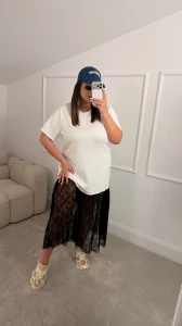 SUKIENKA LACE BIAŁA (46-50)
